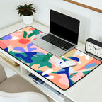 Abstract Fruits and Leaves / Modern Summer Desk Mat Gallery Image 2