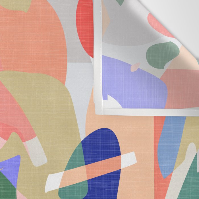 Abstract Fruits and Leaves / Modern Summer Wall Tapestry Gallery Image 3