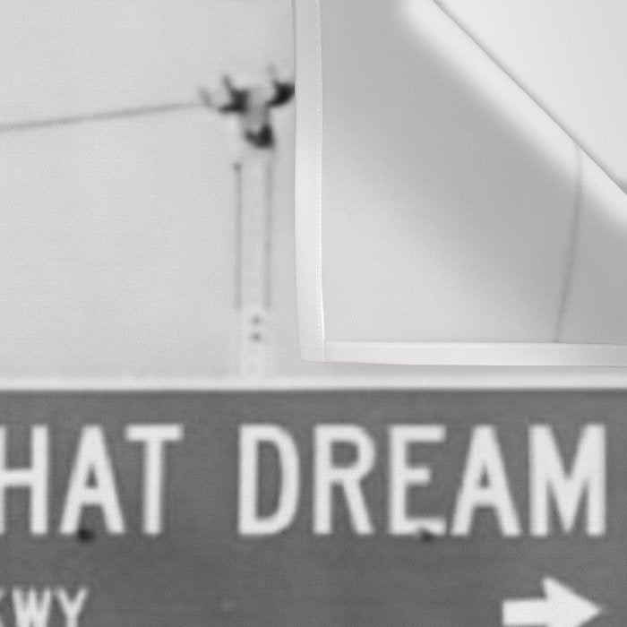 Follow That Dream Parkway black and white inspirational photograph / art photography Wall Tapestry Gallery Image 3