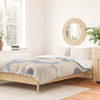 Retro Floral Light Blue Duvet Cover Gallery Image 2