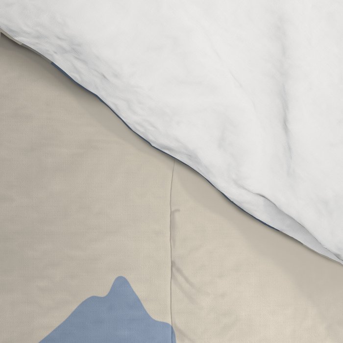 Retro Floral Light Blue Comforter Gallery Image 4