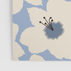 Retro Floral Light Blue Poster Gallery Image 3