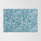 Paisley Indigo Nature Swirls Rug Gallery Image 2