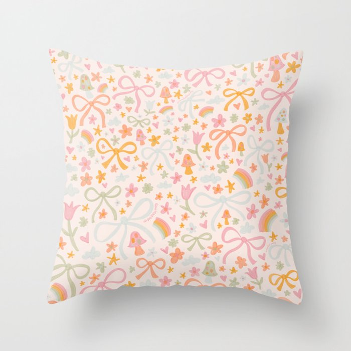 Marker Doodles Throw Pillow Gallery Image 6