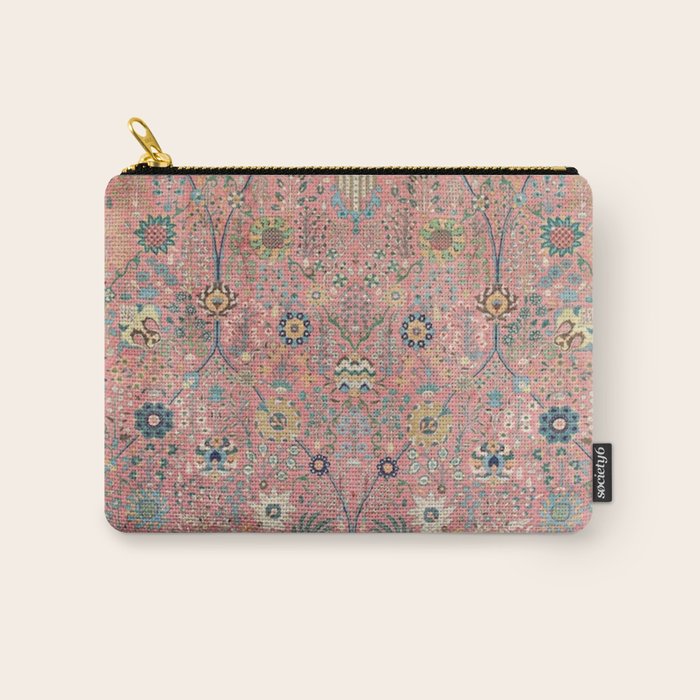 Rose Petag Tabriz Antique Persian Carry All Pouch Gallery Image 1