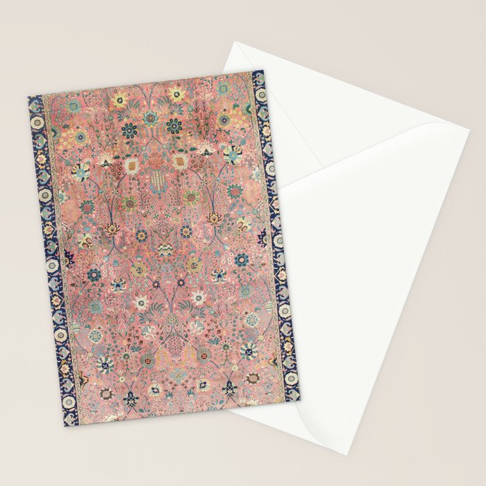 Rose Petag Tabriz Antique Persian Stationery Card Gallery Image 2