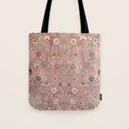 Rose Petag Tabriz Antique Persian Tote Bag Gallery Image 1