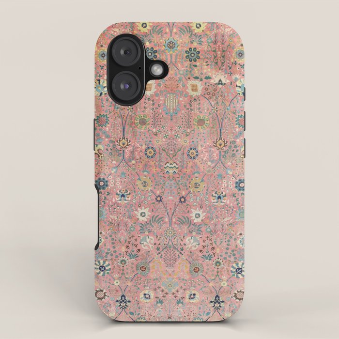 Rose Petag Tabriz Antique Persian iPhone Case Gallery Image 1