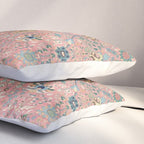Rose Petag Tabriz Antique Persian Pillow Sham Gallery Image 3