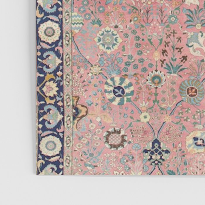 Rose Petag Tabriz Antique Persian Poster Gallery Image 3
