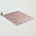 Rose Petag Tabriz Antique Persian Yoga Mat Gallery Image 2