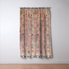 Rose Petag Tabriz Antique Persian Window Curtain Gallery Image 3