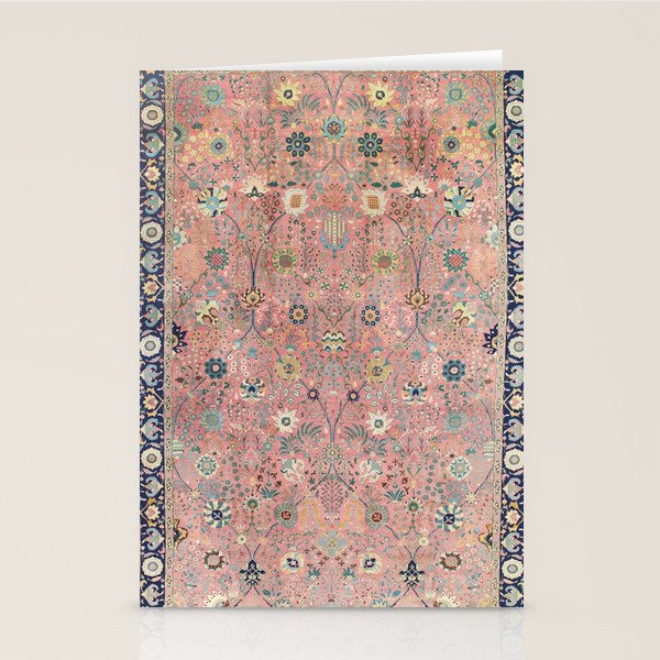 Rose Petag Tabriz Antique Persian Stationery Card Gallery Image 2
