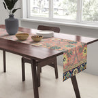Rose Petag Tabriz Antique Persian Table Runner Gallery Image 2
