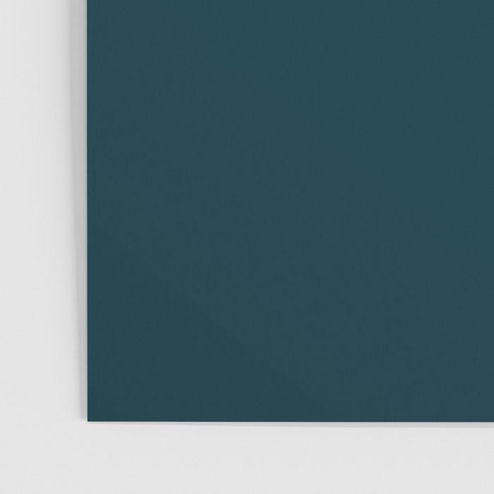 Dark Teal x Solid Color Poster Gallery Image 3
