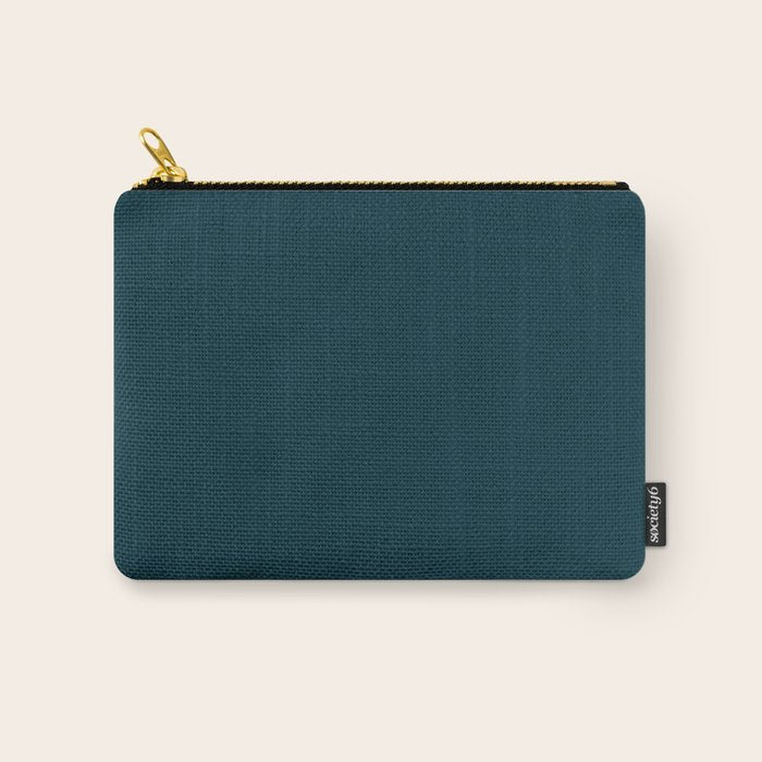 Dark Teal x Solid Color Carry All Pouch Gallery Image 1