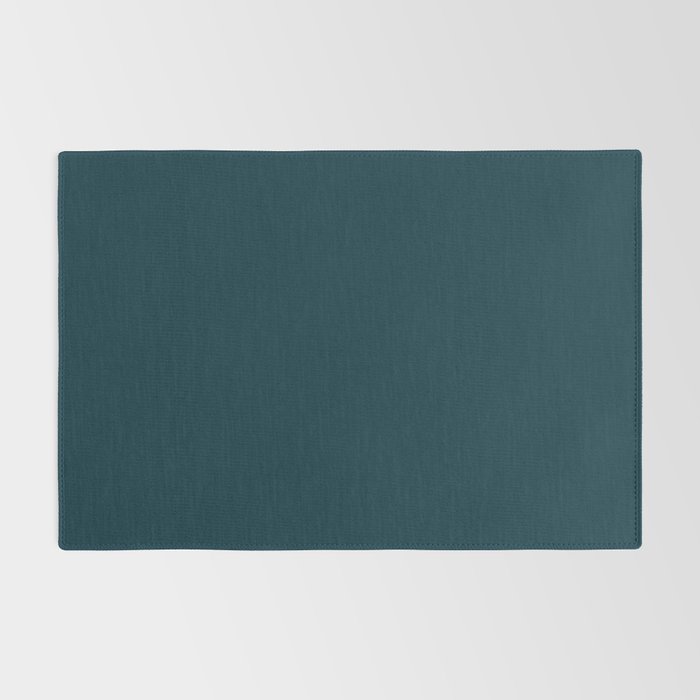 Dark Teal x Solid Color Rug Gallery Image 2