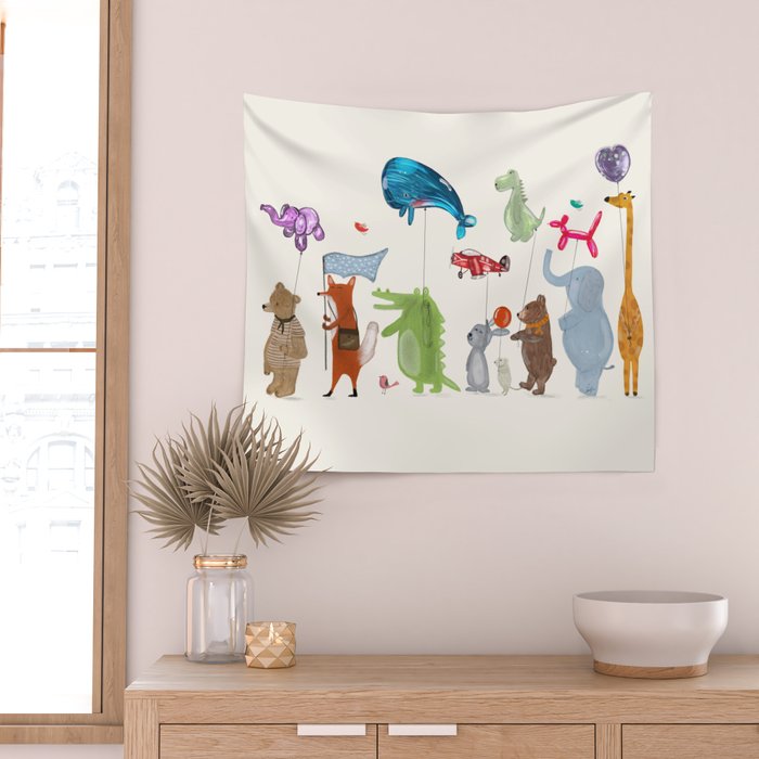 balloon parade Wall Tapestry Gallery Image 2