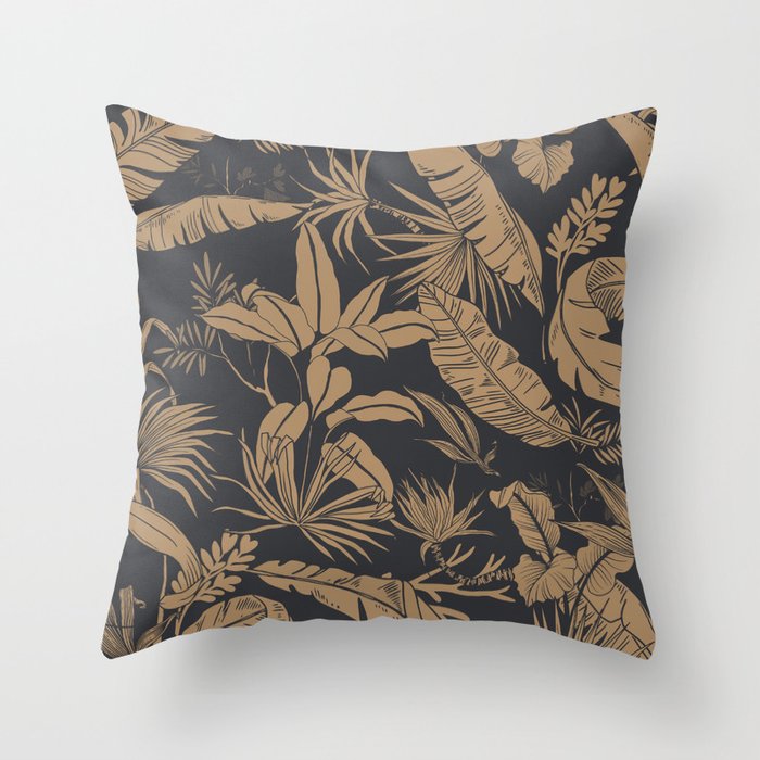 Tropical night heat Throw Pillow Gallery Image 1