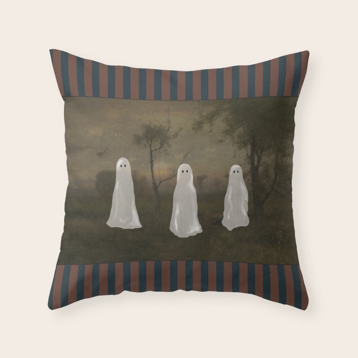 Ghosts at Night Throw Pillow Gallery Image 6