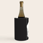 White Cat On Black Wine Chiller Gallery Image 2