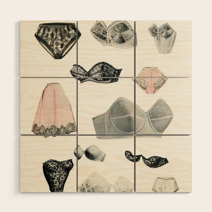 Lingerie Wood Wall Art Gallery Image 1