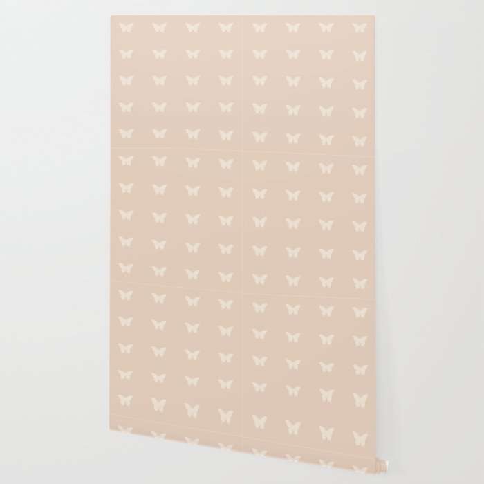 Butterfly Pattern - Neutral Pink Wallpaper Gallery Image 2