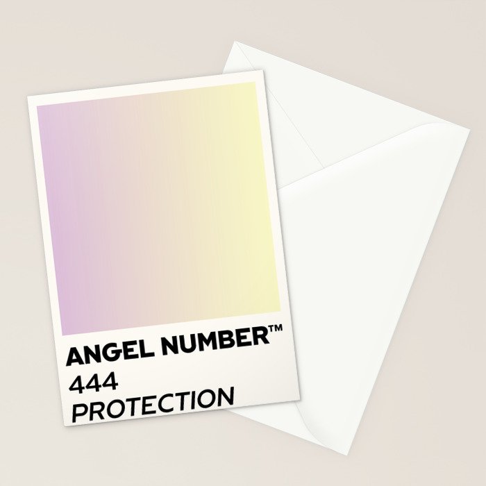 Angel number - 444 - protection Stationery Card Gallery Image 2