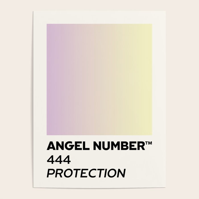 Angel number - 444 - protection Poster Gallery Image 4