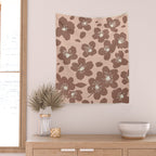 Mocha Blossoms Harmony Wall Tapestry Gallery Image 2