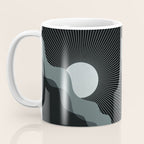 Abstraction_SUNRISE_SUNSET_BLACK_WHITE_MONO_POP_ART_0622A Coffee Mug Gallery Image 3