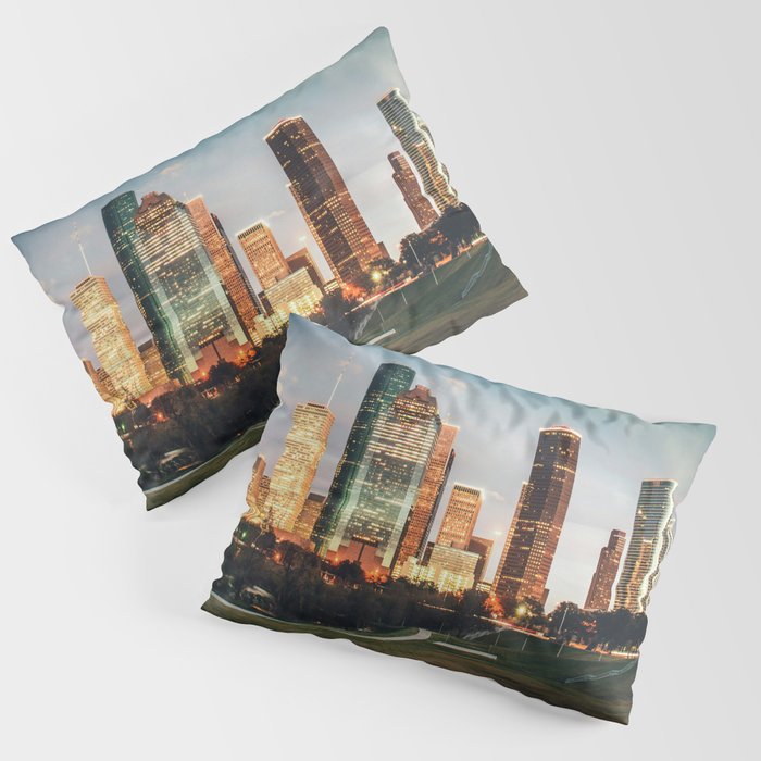 houston skyline Pillow Sham Gallery Image 3