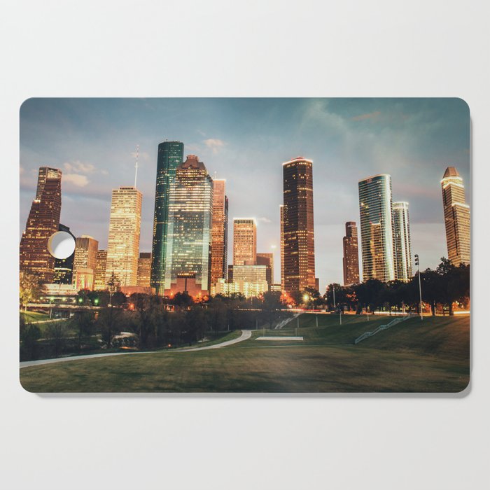 houston skyline Cutting Board Gallery Image 1