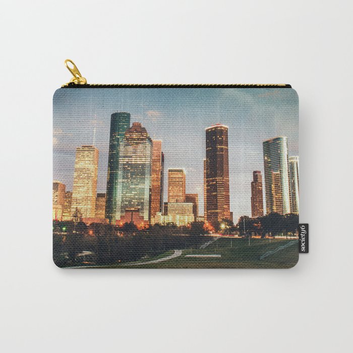 houston skyline Carry All Pouch Gallery Image 1