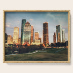 houston skyline Serving Tray Gallery Image 1