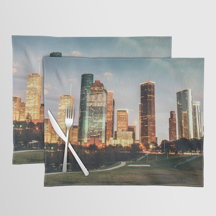 houston skyline Placemat Gallery Image 1