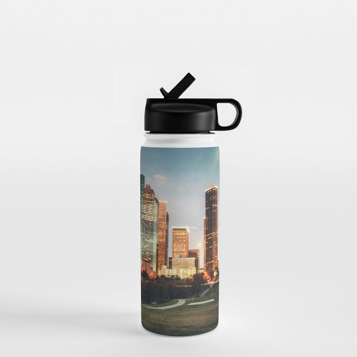 houston skyline Water Bottle Gallery Image 1