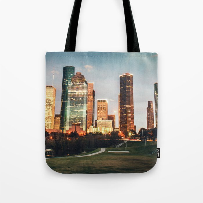 houston skyline Tote Bag Gallery Image 1