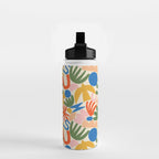 Abstract organic nature shape art pattern Water Bottle Gallery Image 2