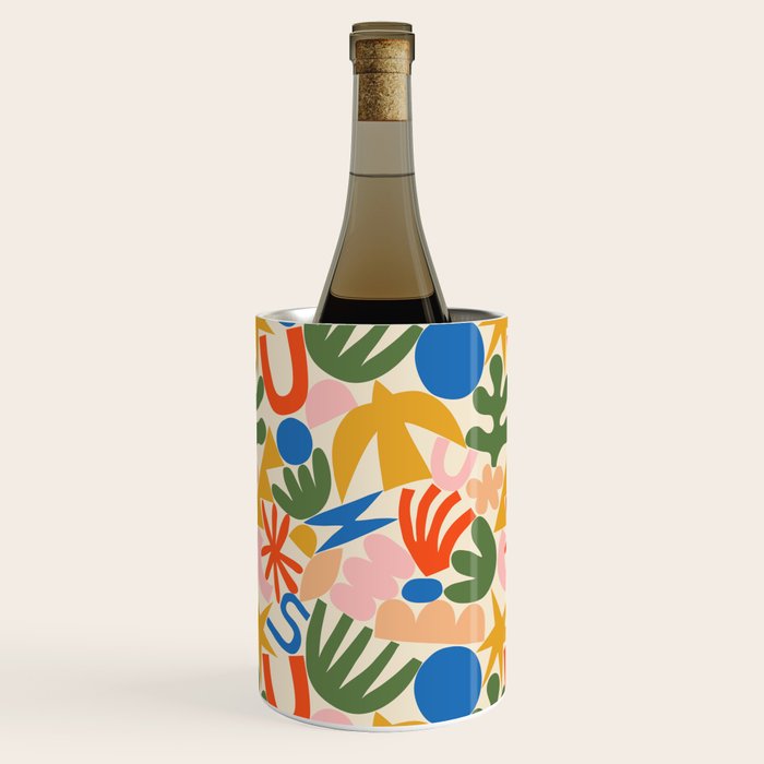 Abstract organic nature shape art pattern Wine Chiller Gallery Image 3
