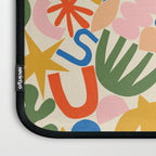 Abstract organic nature shape art pattern Laptop Sleeve Gallery Image 3