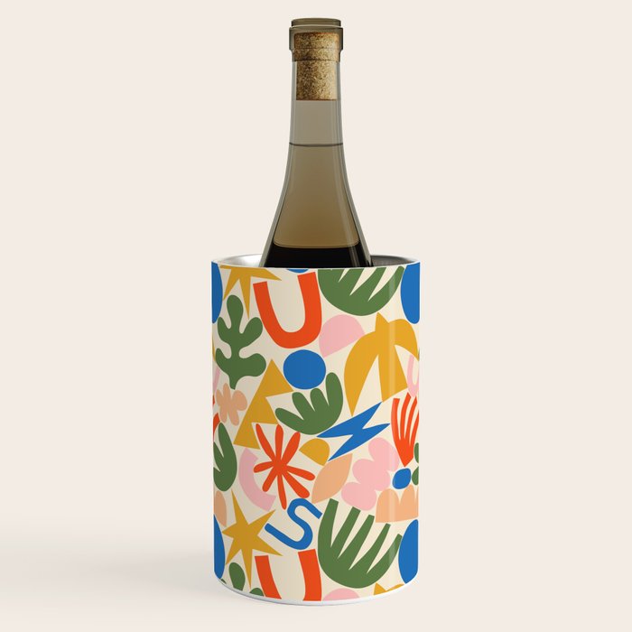 Abstract organic nature shape art pattern Wine Chiller Gallery Image 2