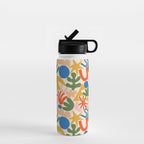 Abstract organic nature shape art pattern Water Bottle Gallery Image 1
