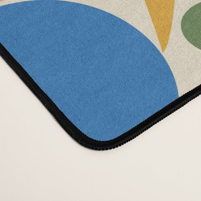 Abstract organic nature shape art pattern Desk Mat Gallery Image 4