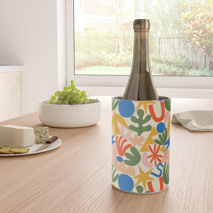Abstract organic nature shape art pattern Wine Chiller Gallery Image 4