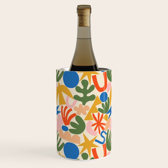 Abstract organic nature shape art pattern Wine Chiller Gallery Image 1