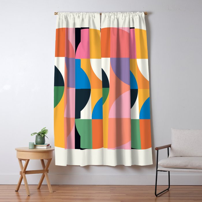 Modern Abstraction 10 Window Curtain Gallery Image 1