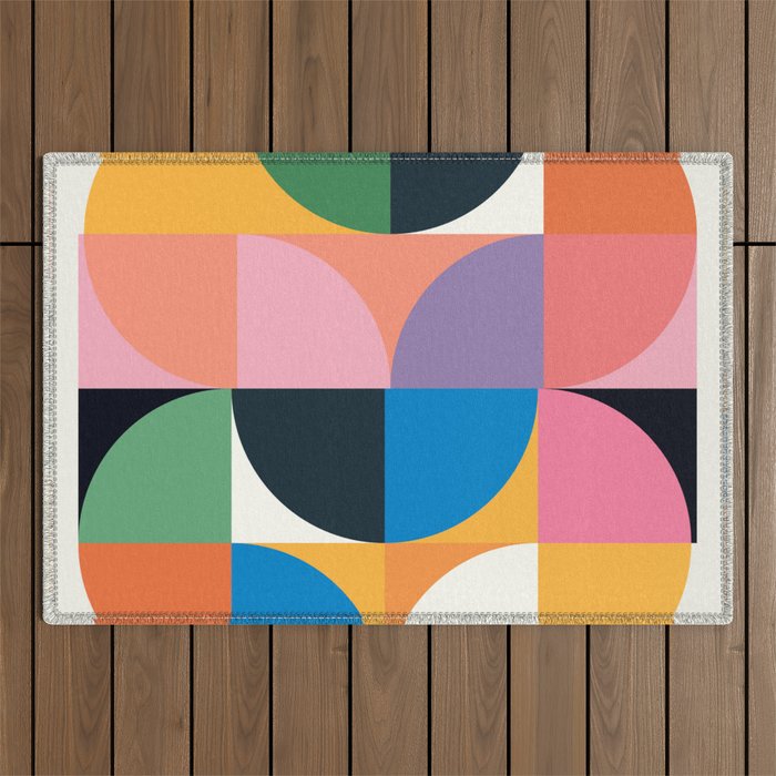 Modern Abstraction 10 Outdoor Rug Gallery Image 1