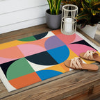 Modern Abstraction 10 Outdoor Rug Gallery Image 2