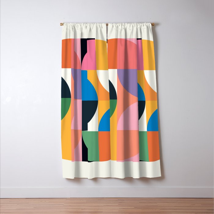 Modern Abstraction 10 Window Curtain Gallery Image 3